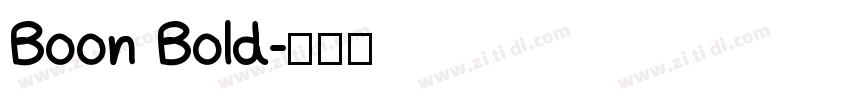 Boon Bold字体转换